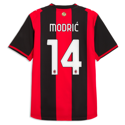 Luka Modrić AC Milan Puma 2026/27 Home On-Field Authentic Jersey - Black/Red