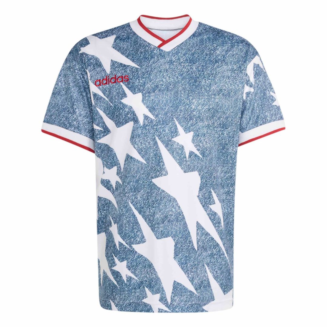 adidas USA 1994 Denim Graphic Fashion Jersey - Blue