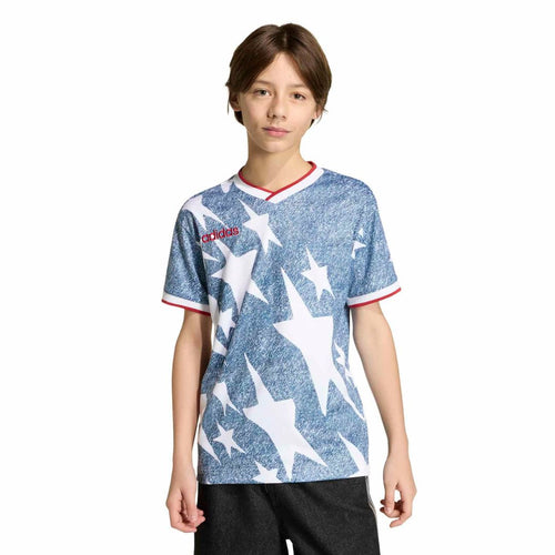 adidas Youth  USA 1994 Denim Graphic Fashion Jersey - Blue