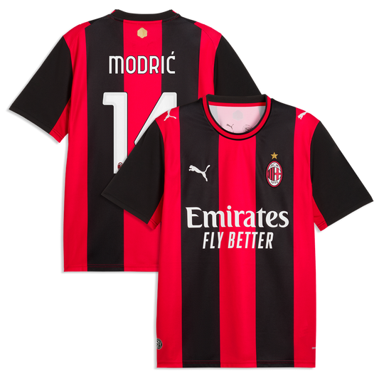 Luka Modrić AC Milan Puma 2026/27 Home Replica Jersey - Black/Red