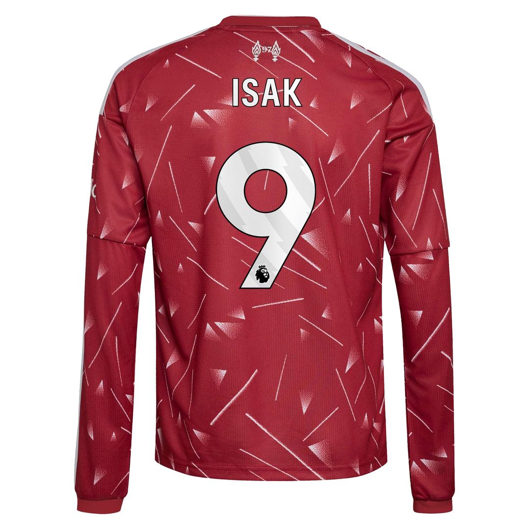 Alexander Isak Liverpool adidas Youth 2026/27 Home Replica Long Sleeve Jersey - Red