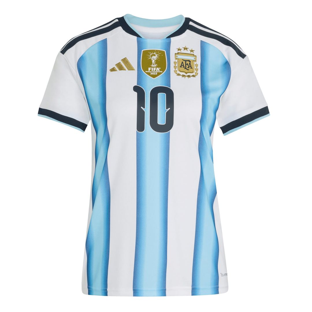 Lionel Messi Argentina National Team adidas Women's 2026 Home Replica Jersey - White