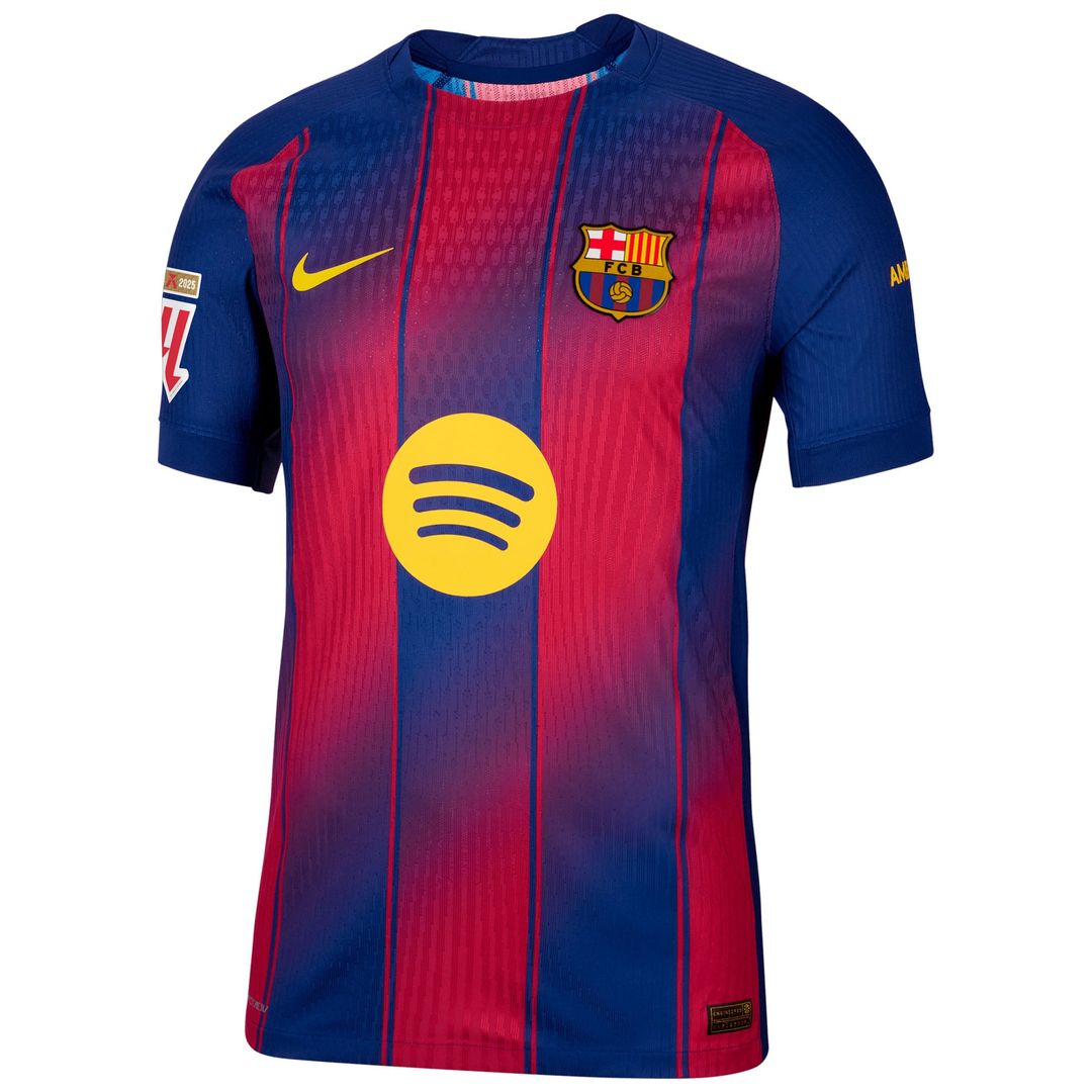 Barcelona Nike 2025/26 Home Authentic Jersey with Patch - Navy