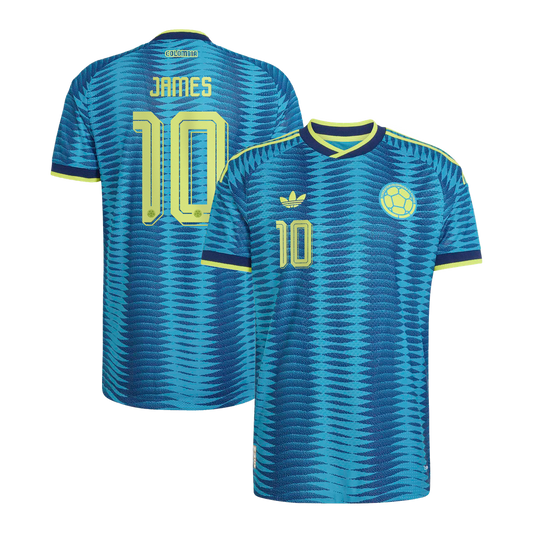 James Rodríguez Colombia National Team adidas 2026 Away On-Field Authentic Jersey - Turquoise