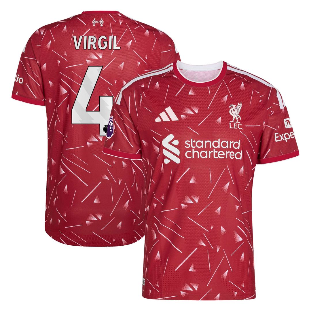 Virgil van Dijk Liverpool adidas 2026/27 Home On-Field Authentic Jersey - Red