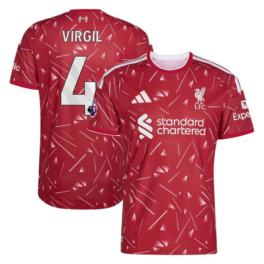 Virgil van Dijk Liverpool adidas 2026/27 Home On-Field Authentic Jersey - Red