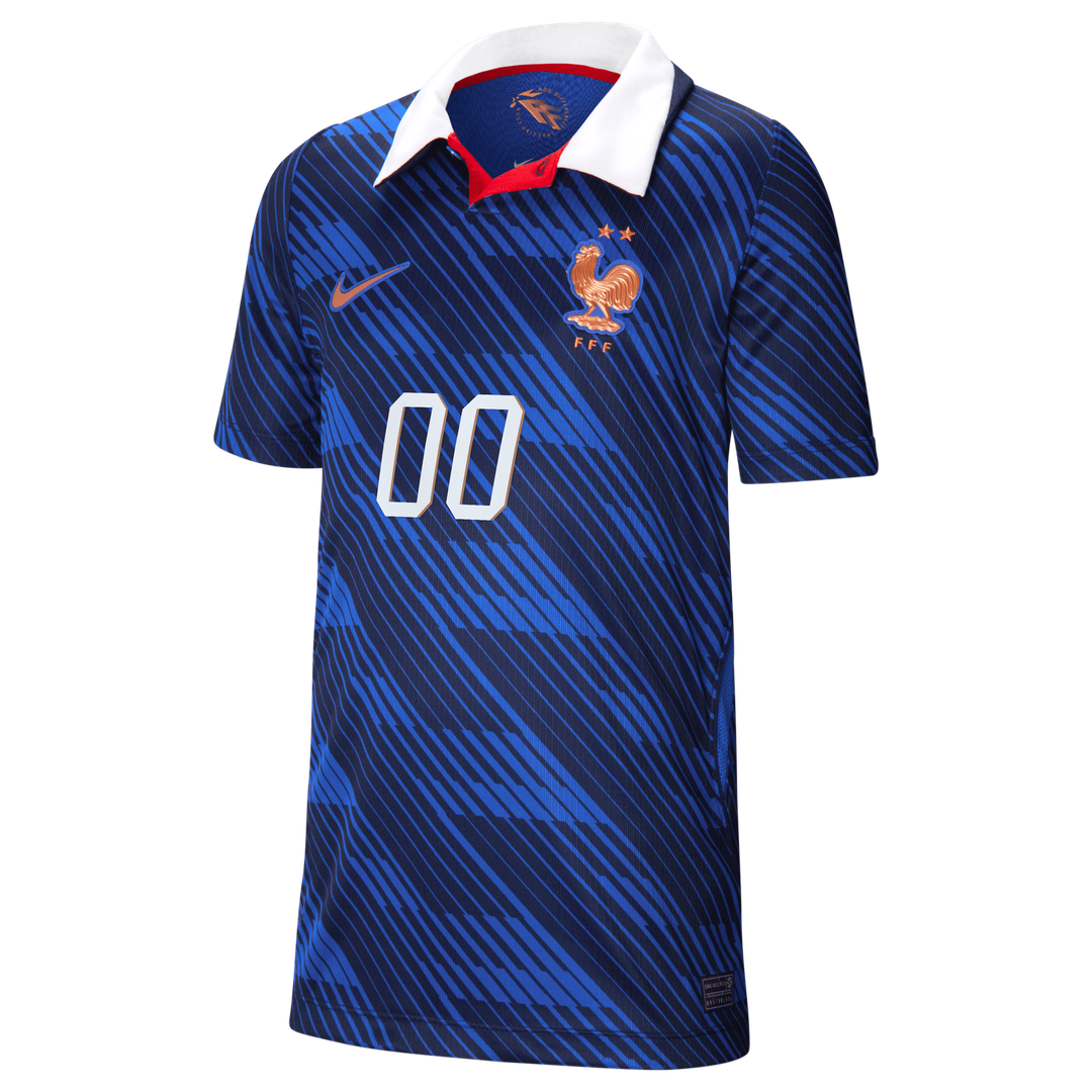 France National Team Nike Youth 2026 Home Stadium Replica Custom Jersey - Blue