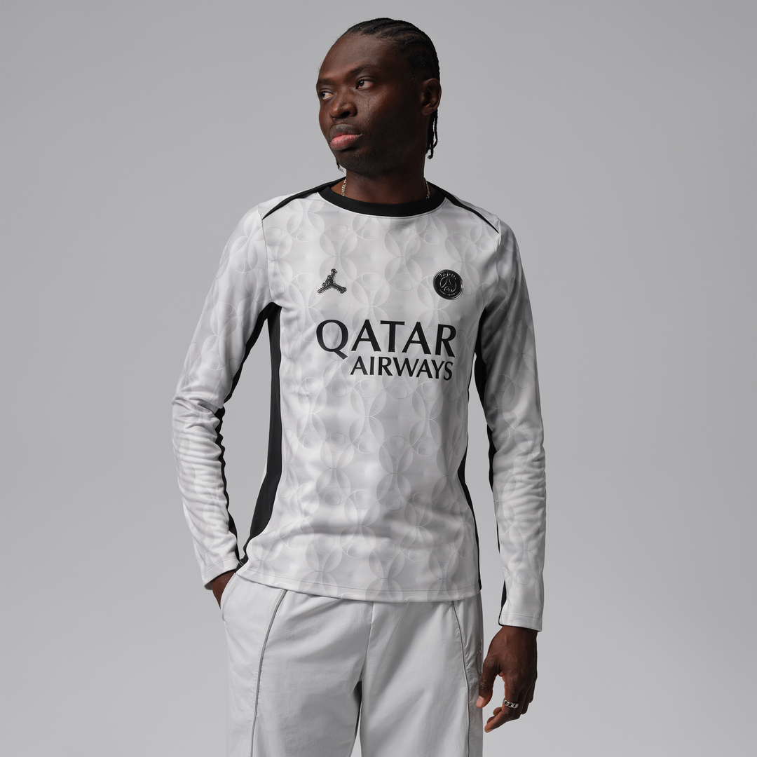 Paris Saint-Germain Jordan Brand Men's Long Sleeve Pre-Match Dri-FIT Top - Black