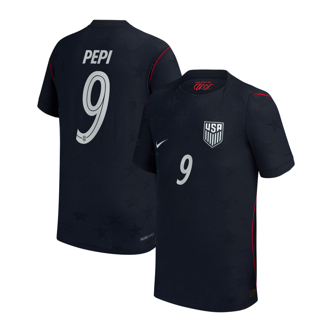Ricardo Pepi USMNT Nike Youth 2026/27 Away Match Authentic Jersey - Blue