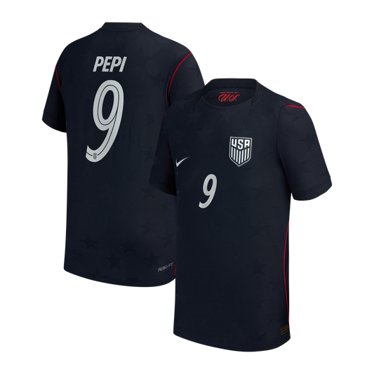 Ricardo Pepi USMNT Nike Youth 2026/27 Away Match Authentic Jersey - Blue