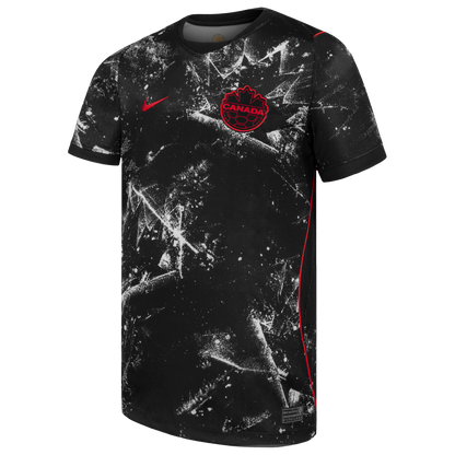 Canada Soccer Nike Youth 2026 Away Stadium Replica Jersey - Black