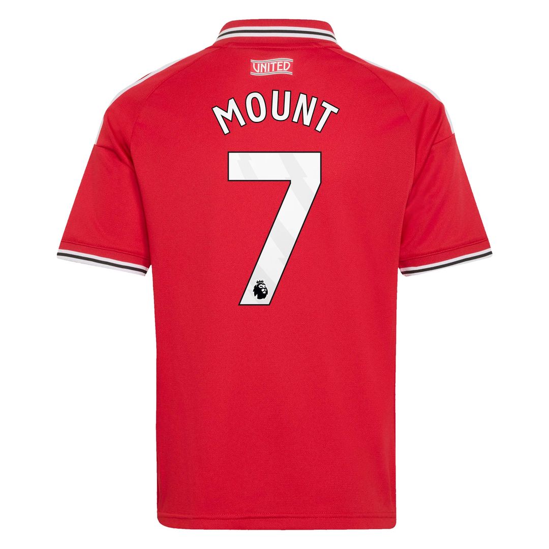 Mason Mount Manchester United adidas Youth 2026/27 Home Replica Jersey - Red