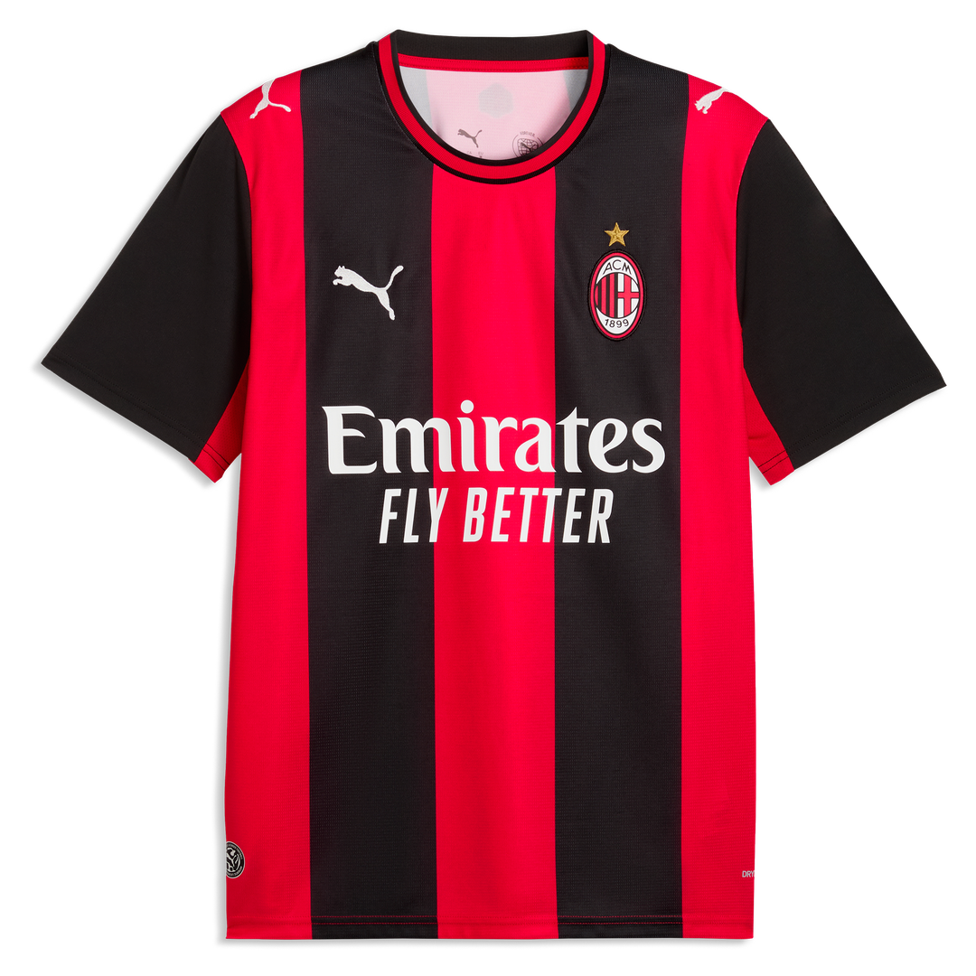 Christian Pulisic AC Milan Puma 2026/27 Home Replica Jersey - Black/Red