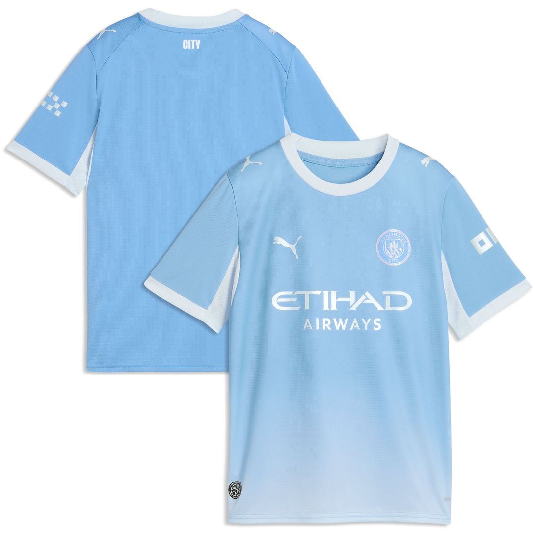 Manchester City Puma Youth 2026/27 Home Replica Jersey - Light Blue