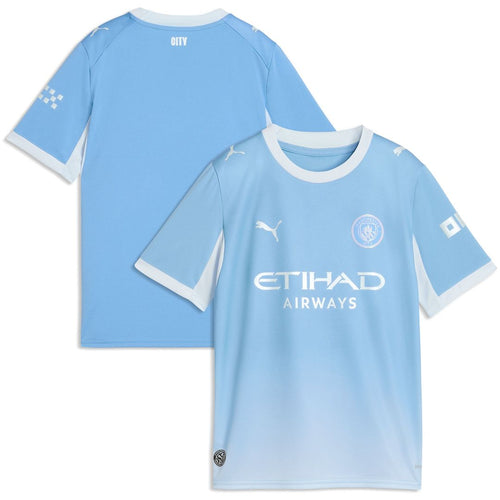 Manchester City Puma Youth 2026/27 Home Replica Jersey - Light Blue
