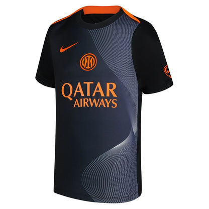 Inter Milan Nike Youth 2025/26 Third Academy Pro Pre-Match Dri-Fit Top - Black