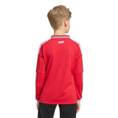 Manchester United adidas Youth 2026/27 Home Replica Long Sleeve Jersey - Red