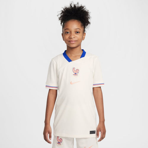 France Women's National Team Nike Youth 2025/26 Away Replica Jersey - Cream