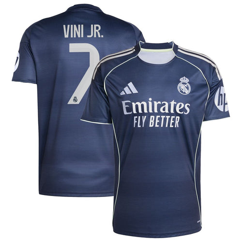 Vini Jr. Real Madrid adidas 2025/26 Away Replica Player Jersey - Blue