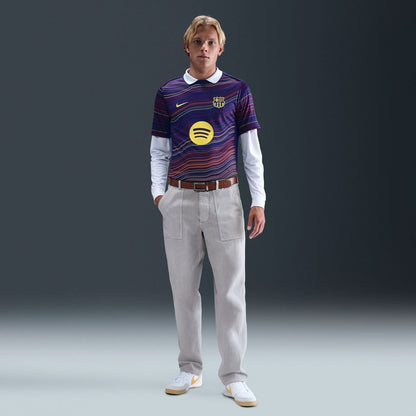 Barcelona Nike Home 2025/26 Academy Pro Pre-Match Top - Navy