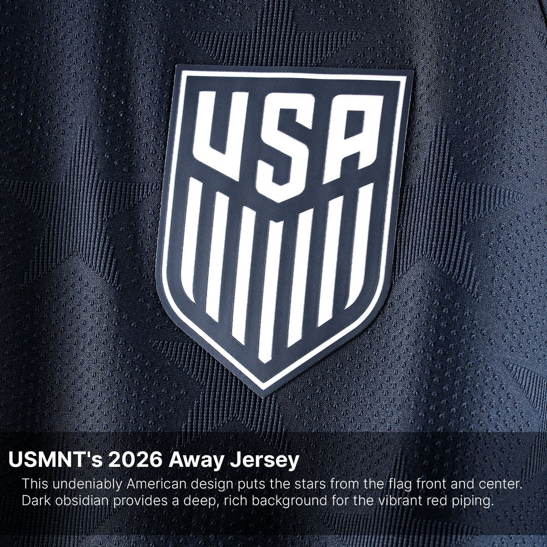 Tyler Adams USMNT Nike Youth 2026 Away Match Authentic Jersey - Blue