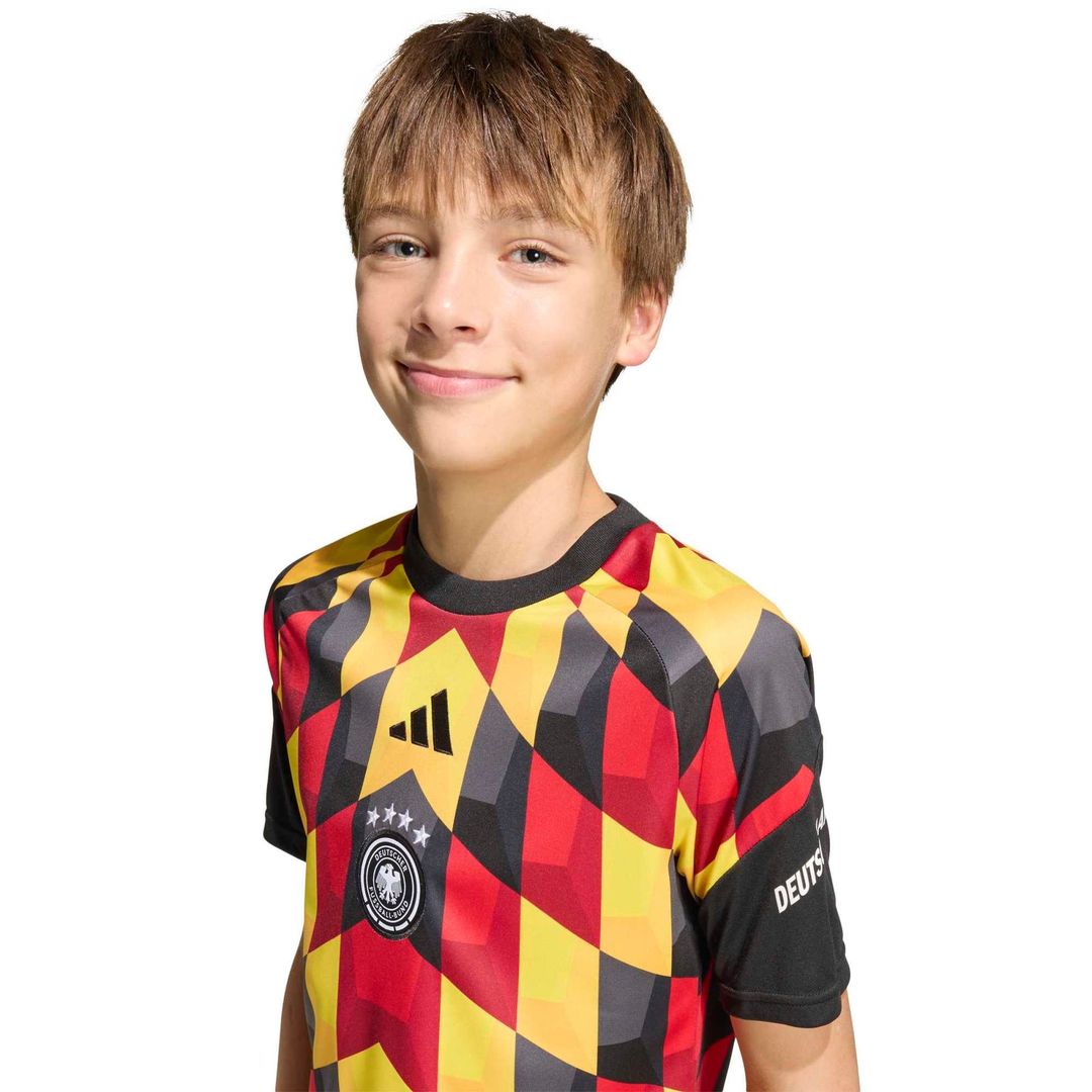 Germany National Team adidas Youth 2026 Pre-Match Top - Turquoise