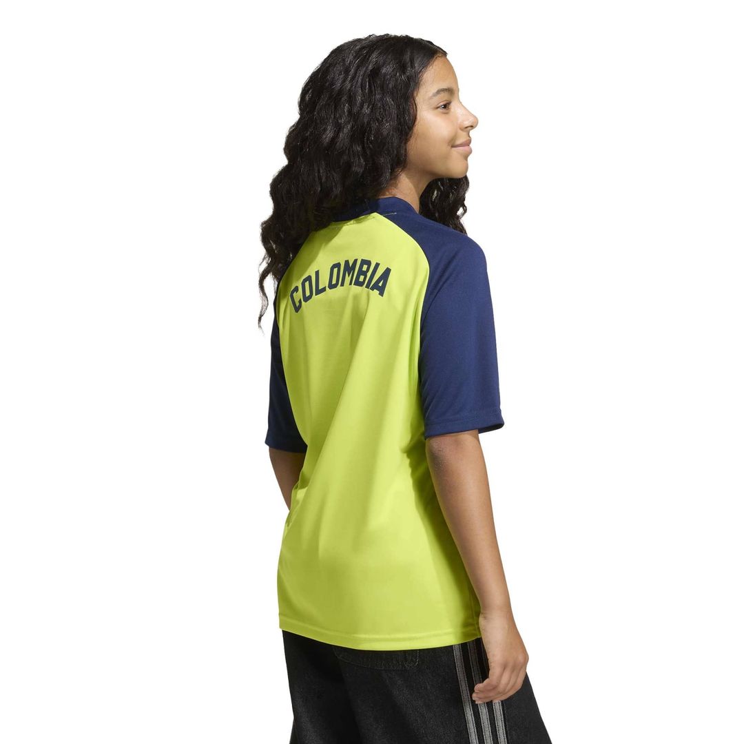 Colombia National Team adidas Youth 2026 Pre-Match Top - Orange