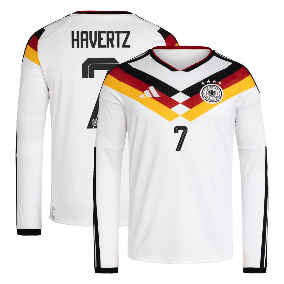Kai Havertz Germany National Team adidas 2026 Home Replica Long Sleeve Jersey - White