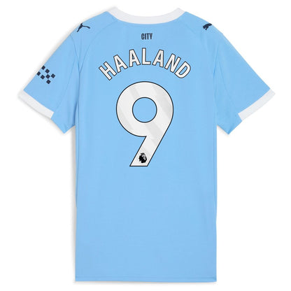 Erling Haaland Manchester City Puma Women's 2025/26 Home Replica Player Jersey - Sky Blue