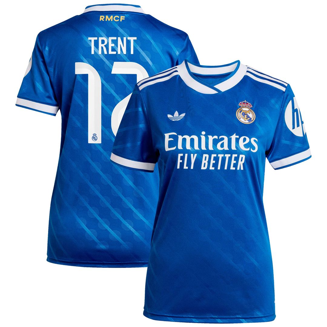 Trent Alexander-Arnold Real Madrid adidas Women's 2025/26 Third Replica Player Jersey - Blue