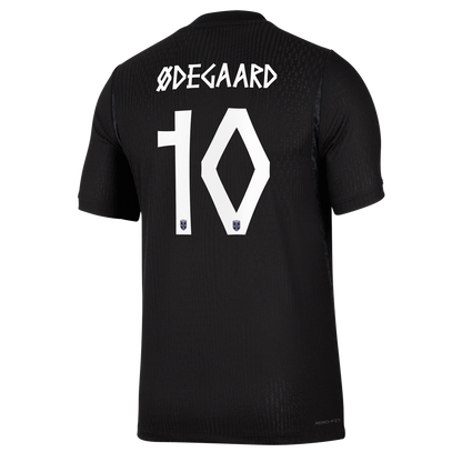Martin Ødegaard Norway National Team Nike 2026 Away Match Authentic Jersey - Black