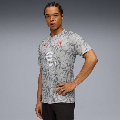 AC Milan Puma 2025/26 Pre-Match Training Jersey - Gray