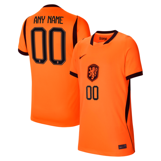 Netherlands National Team Nike Youth 2026 Home Stadium Replica Custom Jersey - Orange