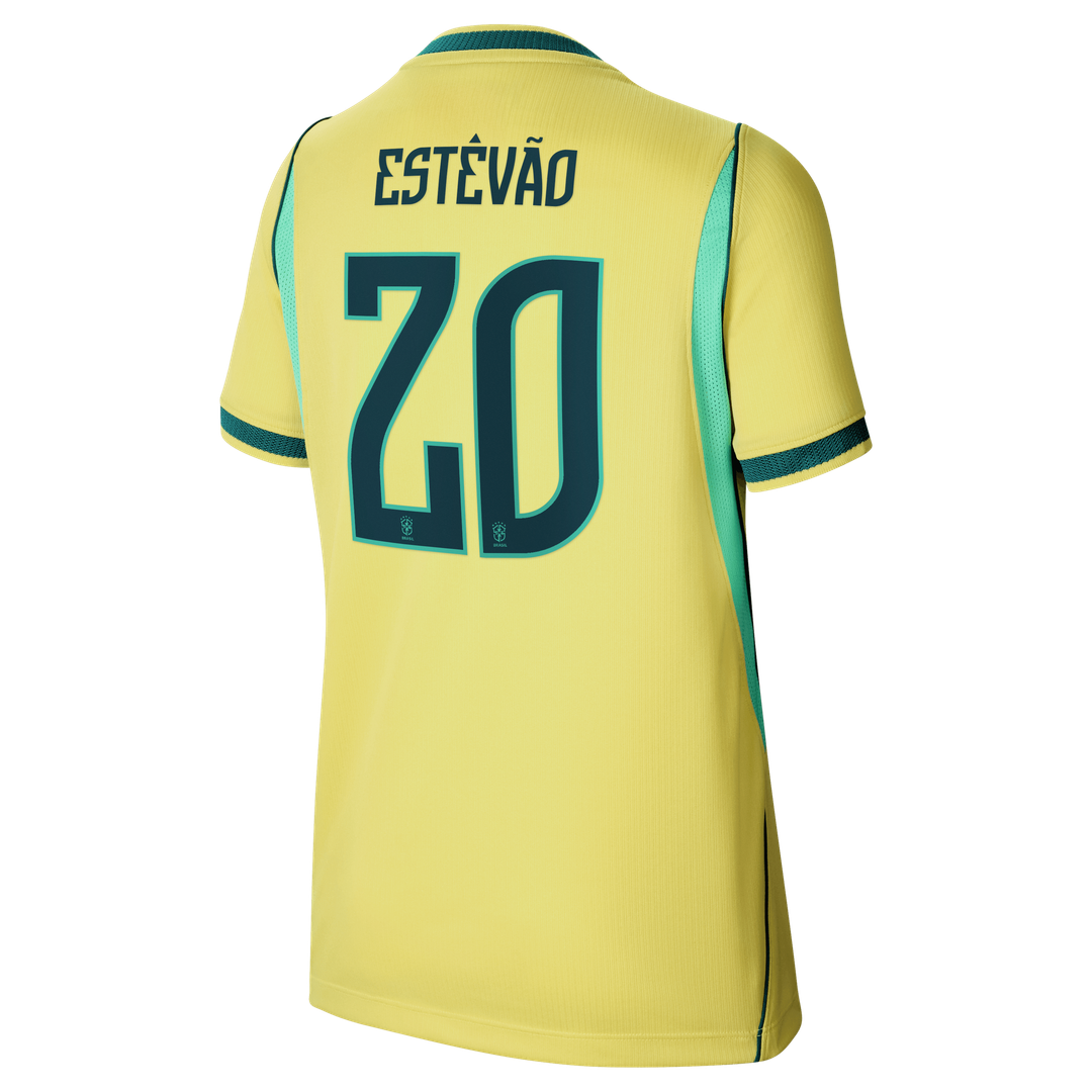 Willian Brazil National Team Nike Youth 2026 Home Stadium Replica Jersey - Yellow